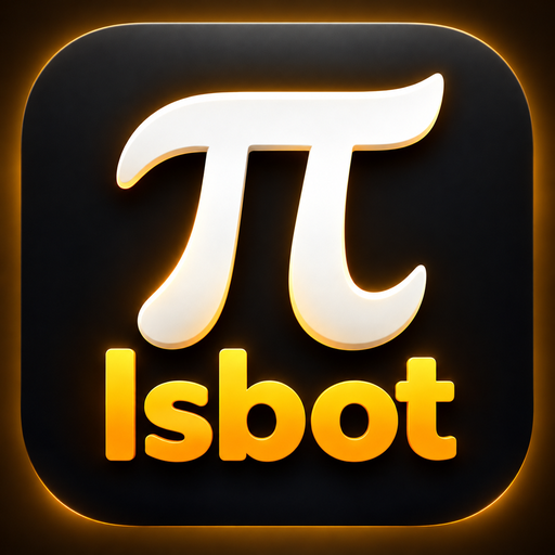 Isbot — oq π va oltin yozuv